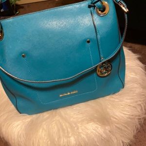 Aqua tote Michael Kors handbag